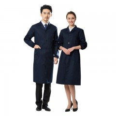 蓝大褂长袖工作服男女仓管搬运工作兰大褂工厂实验服劳保罩衣包邮