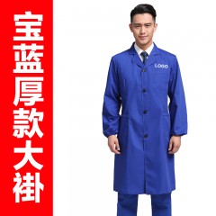 蓝大褂长袖工作服男女仓管搬运工作兰大褂工厂实验服劳保罩衣包邮