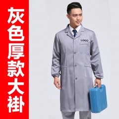 蓝大褂长袖工作服男女仓管搬运工作兰大褂工厂实验服劳保罩衣包邮